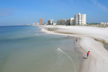view from Panama City Beach in Florida